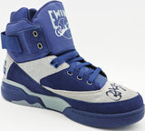 Patrick Ewing Autographed Navy & Grey Ewing Athletics 33 HI OG Left Shoe Georgetown Hoyas Size 13 W/ Box Beckett BAS Witness Stock #236555