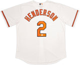 Baltimore Orioles Gunnar Henderson Autographed White Nike Jersey Size XL Beckett BAS Witness Stock #236622