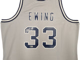 Georgetown Hoyas Patrick Ewing Autographed Grey Authentic Mitchell & Ness 1983-84 College Vault Jersey Size XXL Beckett BAS Witness Stock #236550