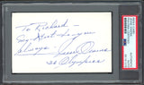 Jesse Owens Autographed 3x5 Index Card 1936 Olympics "To Richard" PSA/DNA #85181378