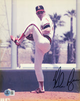 Nolan Ryan Autographed 8x10 Photo California Angels Beckett BAS QR #BP55249