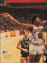 Julius "Dr. J" Erving Autographed 8x11 Magazine Page Photo Philadelphia 76ers Beckett BAS QR #BP55255