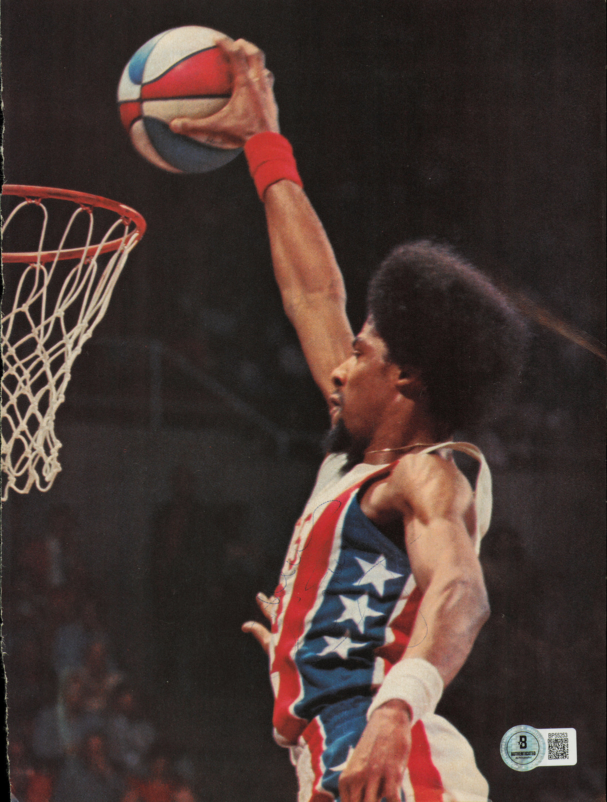 Julius "Dr. J" Erving Autographed 8x11 Magazine Page Photo Philadelphia 76ers Beckett BAS QR #BP55253