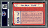 Mario Lemieux Autographed 1985 O-Pee-Chee Rookie Card #9 Pittsburgh Penguins PSA 8 Auto Grade Gem Mint 10 PSA/DNA #64066655