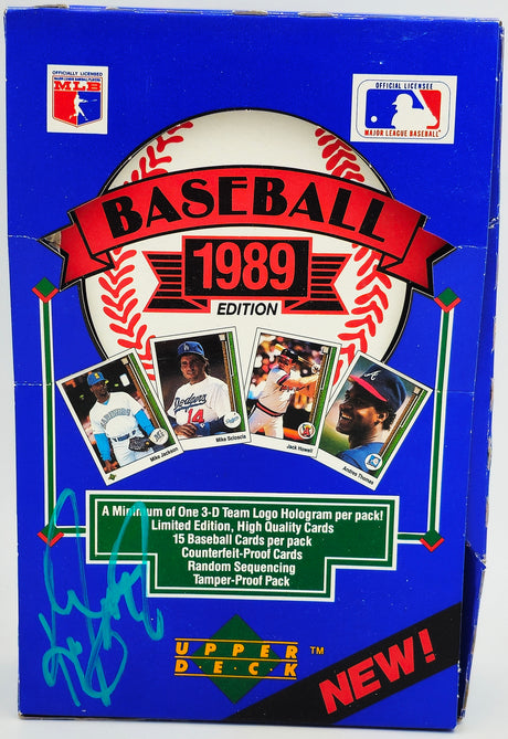 Ken Griffey Jr. Autographed 1989 Upper Deck Baseball Card Empty Box Seattle Mariners Beckett BAS Witness #1W449364