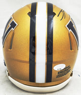 Ja'Lynn Polk Autographed Washington Huskies Gold Speed Mini Helmet MCS Holo Stock #222057