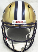 Dillon Johnson Autographed Washington Huskies Gold Full Size Replica Speed Helmet MCS Holo Stock #222072