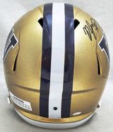 Dillon Johnson Autographed Washington Huskies Gold Full Size Replica Speed Helmet MCS Holo Stock #222072