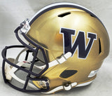 Dillon Johnson Autographed Washington Huskies Gold Full Size Replica Speed Helmet MCS Holo Stock #222072