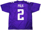 Washington Huskies Ja'Lynn Polk Autographed Purple Jersey MCS Holo Stock #222062