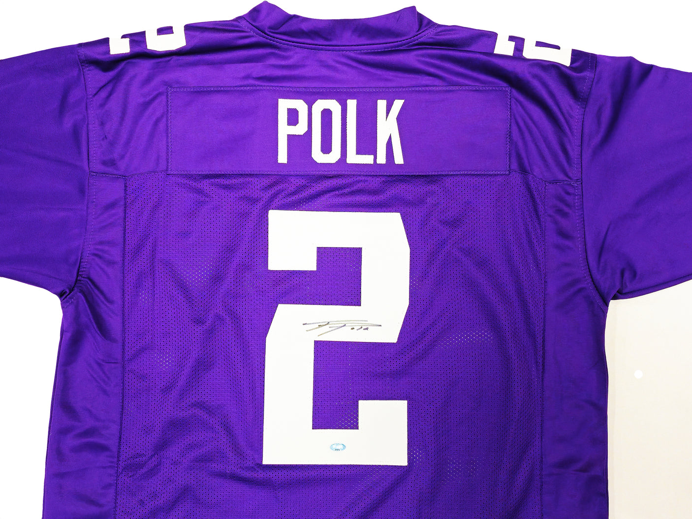 Washington Huskies Ja'Lynn Polk Autographed Purple Jersey MCS Holo Stock #222062