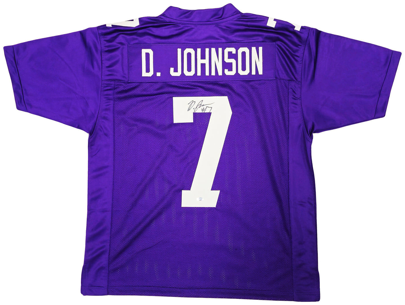 Washington Huskies Dillon Johnson Autographed Purple Jersey MCS Holo Stock #222081