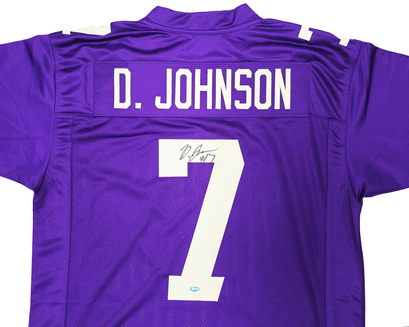 Washington Huskies Dillon Johnson Autographed Purple Jersey MCS Holo Stock #222081