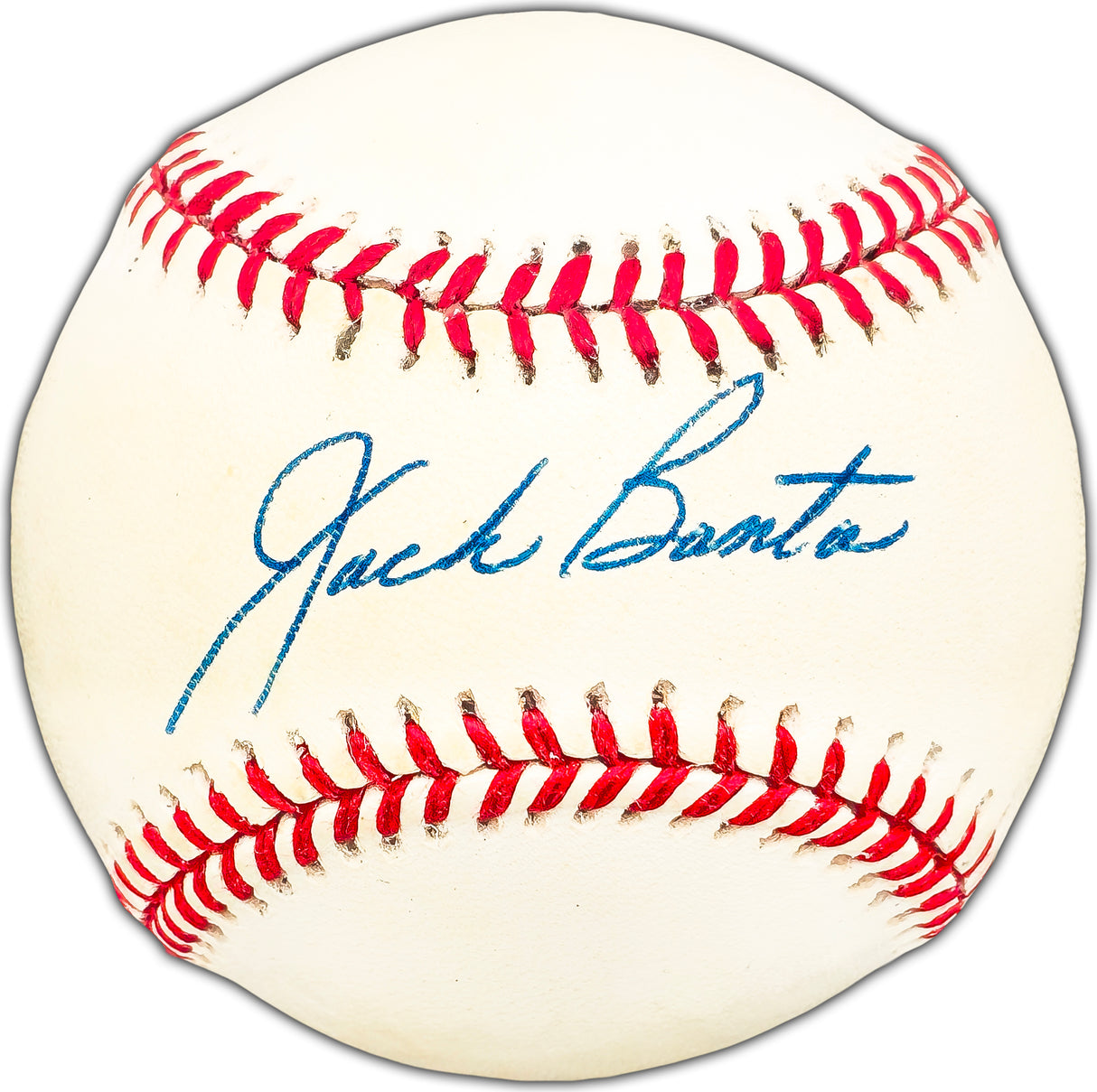 Jack Banta Autographed Official NL Baseball Brooklyn Dodgers Beckett BAS #BK44350