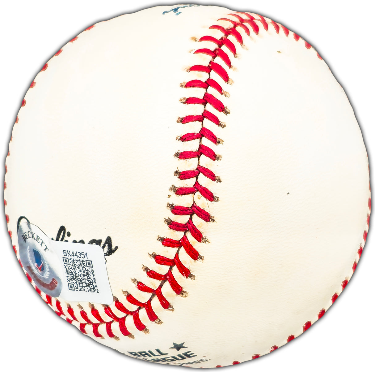 Don Zimmer Autographed Official NL Baseball Brooklyn Dodgers Beckett BAS #BK44351