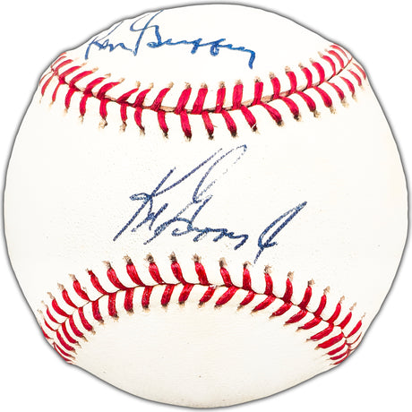 Ken Griffey Jr. & Sr. Autographed Official AL Baseball Seattle Mariners Vintage Signature Beckett BAS #AC94138