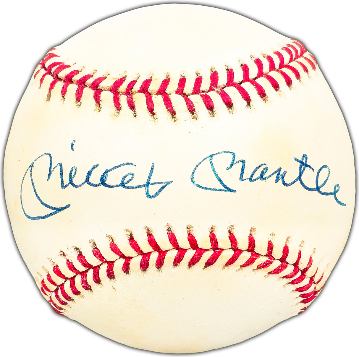 Mickey Mantle Autographed Official AL Baseball New York Yankees Beckett BAS #AC94139