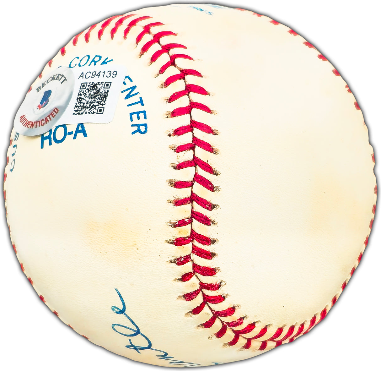 Mickey Mantle Autographed Official AL Baseball New York Yankees Beckett BAS #AC94139