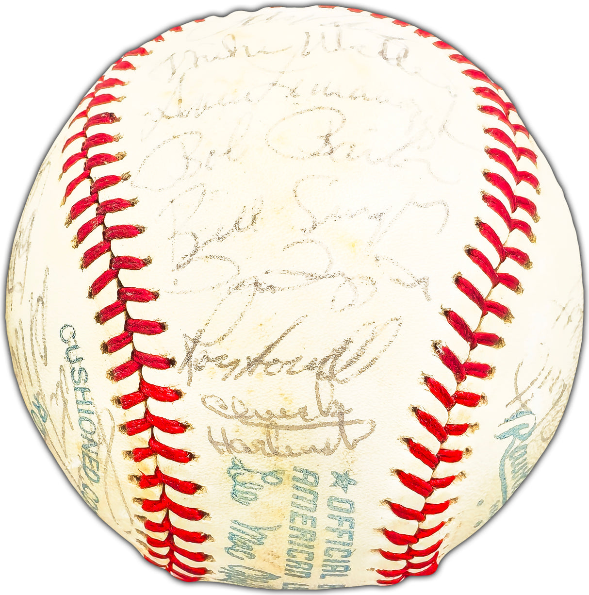 1977 Toronto Blue Jays Team Signed Autographed Official MacPhail AL Baseball Inaugural Year With 29 Signatures Including Bobby Doerr JSA #YY12847