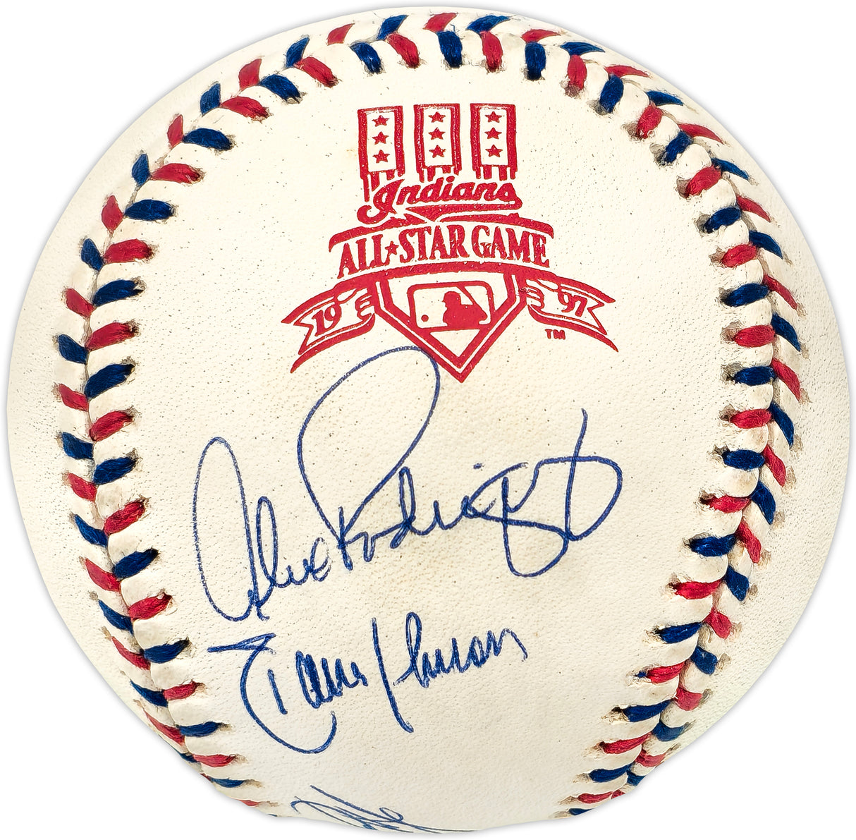 1997 Seattle Mariners All Star Team Signed Autographed Official MLB Baseball Wih 5 Signatures Including Ken Griffey Jr. & Randy Johnson Beckett BAS #AD43513