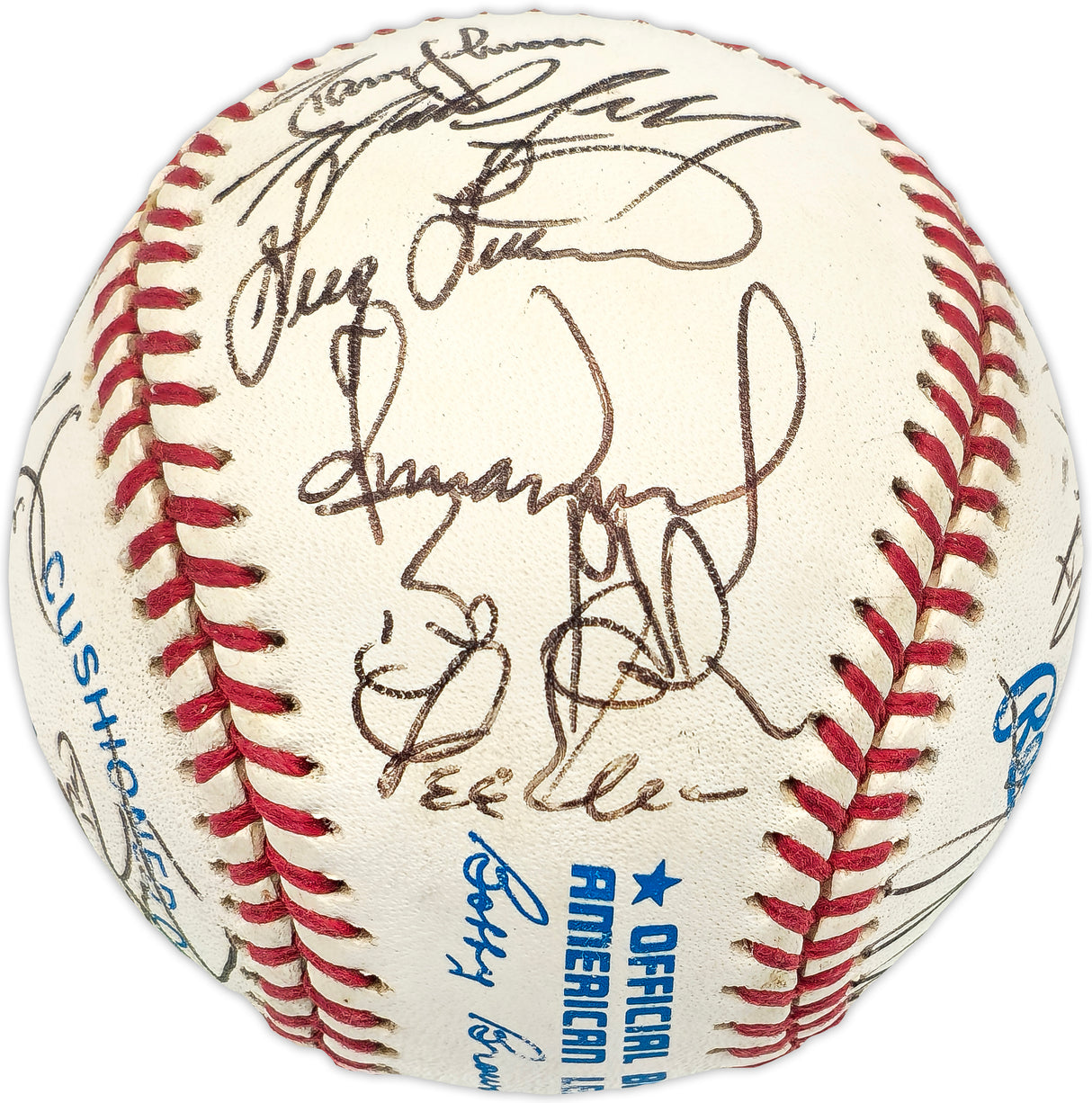 1993 Seattle Mariners Team Signed Autographed Official AL Baseball With 22 Signatures Including Ken Griffey Jr. & Randy Johnson Beckett BAS #AD43524