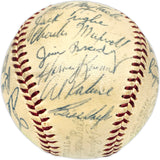 1955 Detroit Tigers Team Signed Autographed Official Harridge AL Baseball With 30 Signatures Including Al Kaline Beckett BAS #AD43528