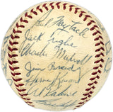 1955 Detroit Tigers Team Signed Autographed Official Harridge AL Baseball With 30 Signatures Including Al Kaline Beckett BAS #AD43528