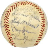 1972 New York Yankees Team Signed Autographed Official League Baseball With 20 Signatures Including Thurman Munson Beckett BAS #AD43529