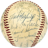 1955 Detroit Tigers Team Signed Autographed Official Harridge AL Baseball With 30 Signatures Including Al Kaline Beckett BAS #AD43533