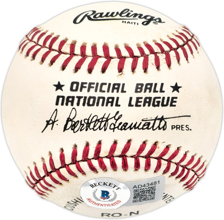 Sandy Koufax Autographed Official NL Baseball Los Angeles Dodgers Beckett BAS #AD43481