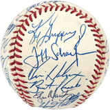 1990 Seattle Mariners Team Signed Autographed Official AL Baseball With 28 Signatures Including Ken Griffey Jr. & Edgar Martinez Beckett BAS #AD43519