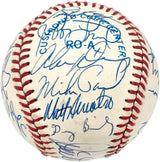 1990 Seattle Mariners Team Signed Autographed Official AL Baseball With 28 Signatures Including Ken Griffey Jr. & Edgar Martinez Beckett BAS #AD43519