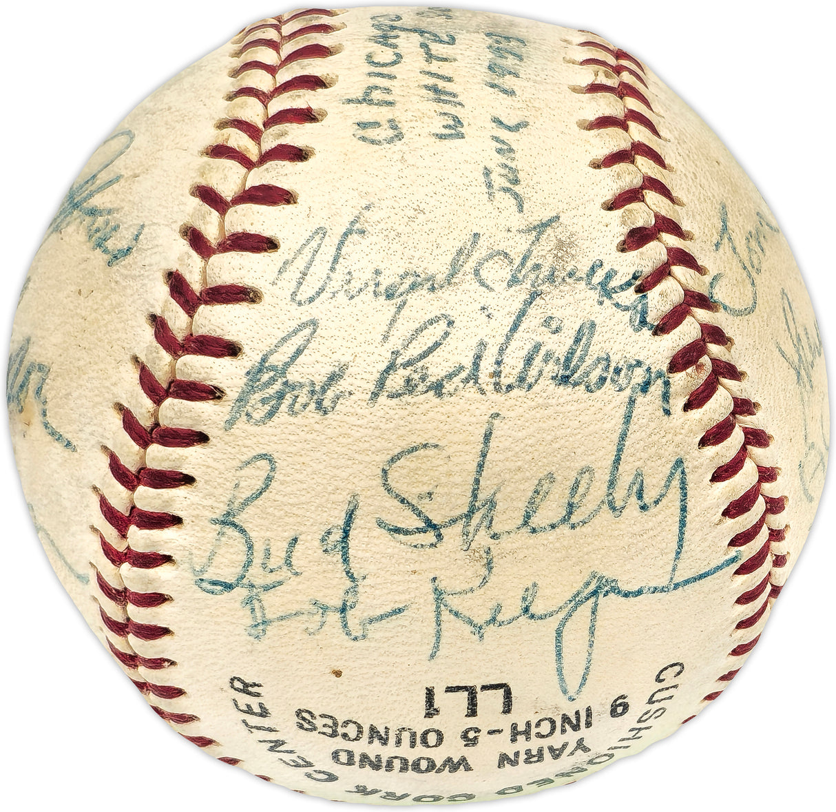 1953 Chicago White Sox Team Autographed Official Spalding Baseball With 19 Signatures Including Nellie Fox Beckett BAS #AE08362