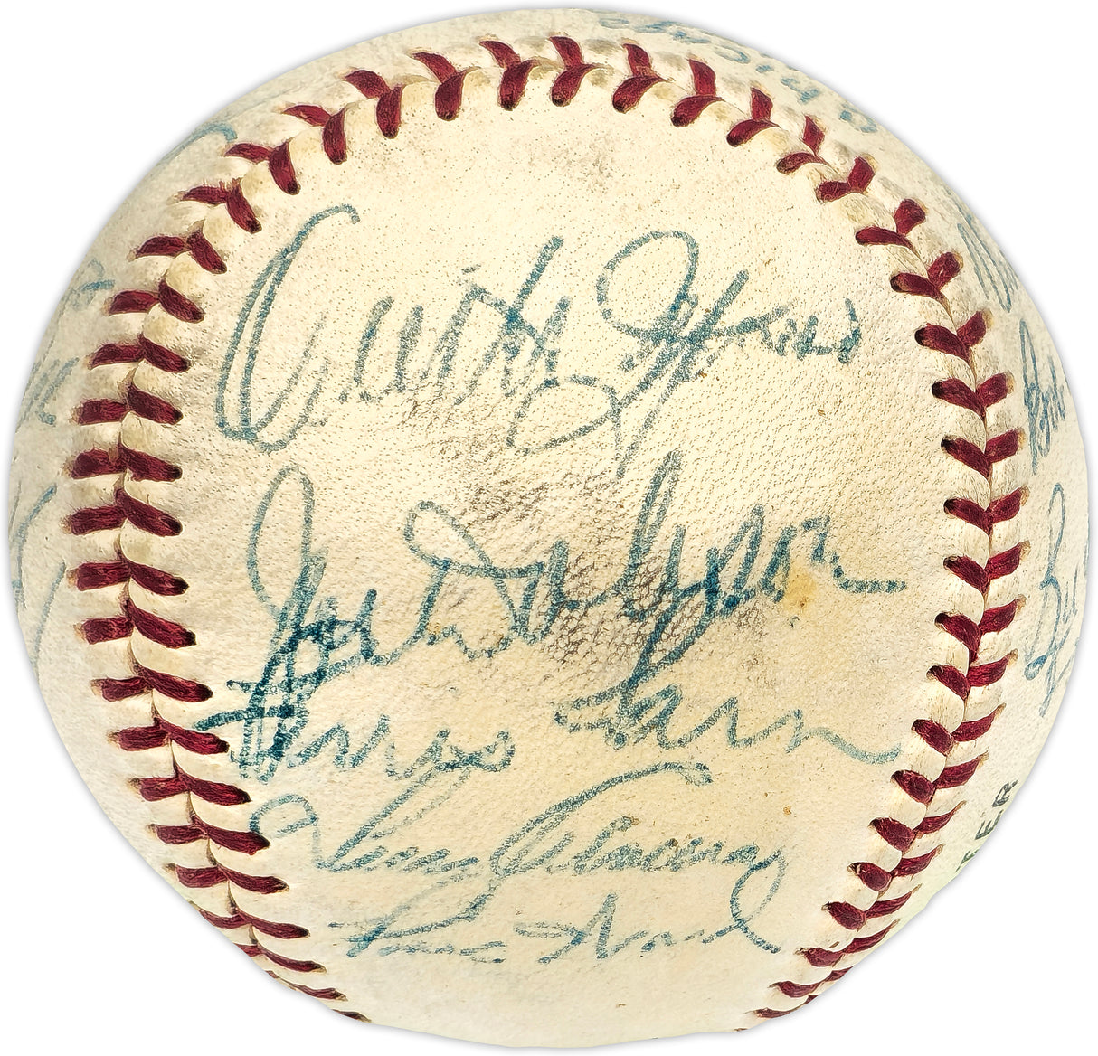 1953 Chicago White Sox Team Autographed Official Spalding Baseball With 19 Signatures Including Nellie Fox Beckett BAS #AE08362