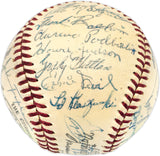 1953 Cincinnati Reds Team Autographed Official Giles NL Baseball With 31 Signatures Including Rogers Hornsby Beckett BAS #AE08364