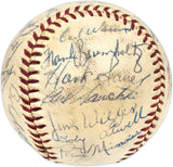 1953 Chicago Cubs Team Autographed Official Giles NL Baseball With 28 Signatures Beckett BAS #AE08363