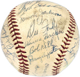 1953 Chicago Cubs Team Autographed Official Giles NL Baseball With 28 Signatures Beckett BAS #AE08363