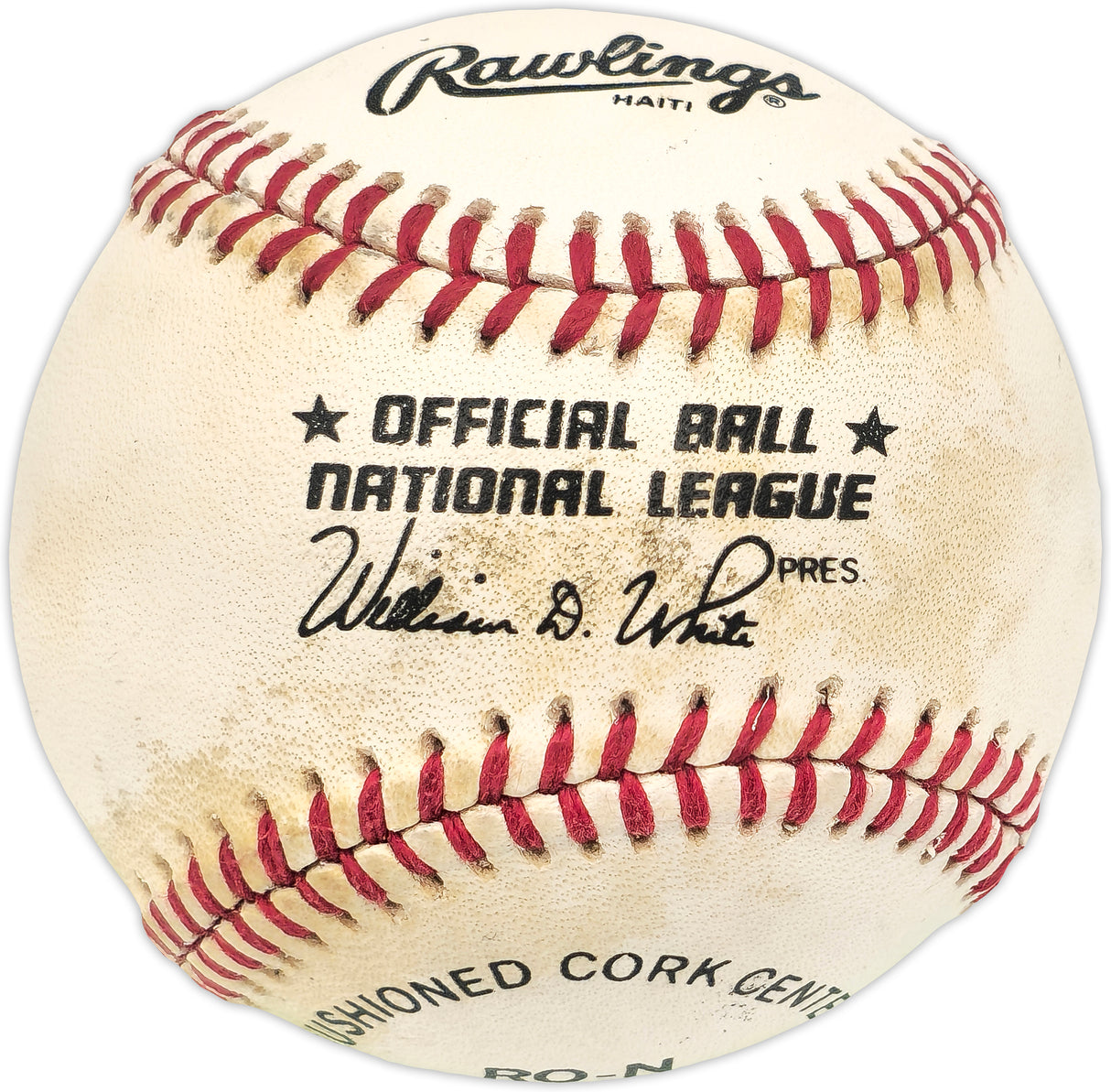 Hank Aaron Autographed Official NL Baseball Atlanta Braves JSA #X56214