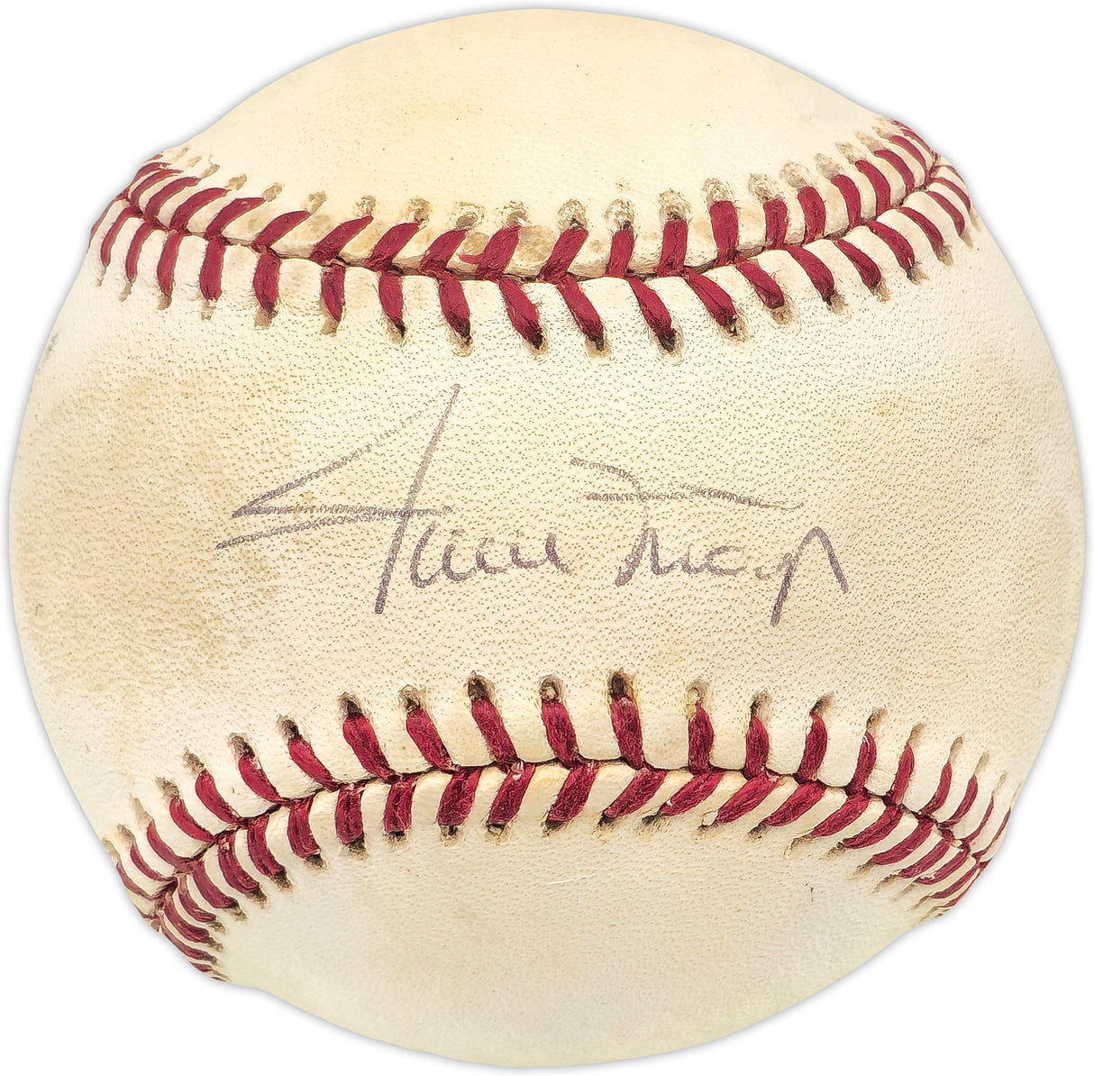 Willie Mays Autographed Official NL Baseball San Francisco Giants Beckett BAS #AE08378