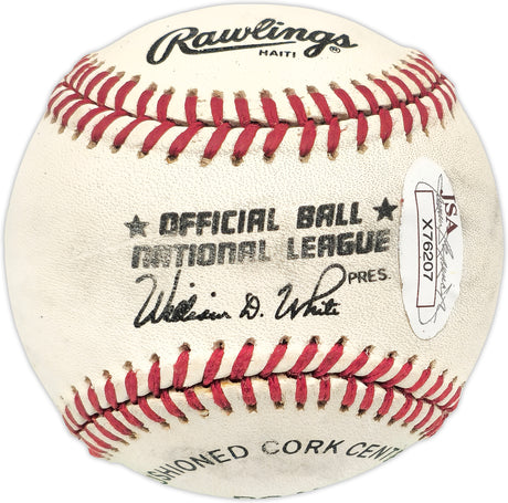 Willie Mays Autographed Official NL Baseball San Francisco Giants JSA #X76207