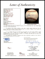 Hank Aaron Autographed Official NL Baseball Atlanta Braves JSA #X56214