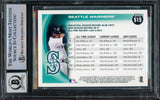 Ken Griffey Jr. & Ichiro Suzuki Autographed 2010 Topps Black Card #515 Seattle Mariners Auto Grade Gem Mint 10 Beckett BAS #15093757