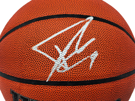 Tony Parker Autographed Authentic Indoor/Outdoor IO Basketball San Antonio Spurs Beckett BAS Witness Stock #222838