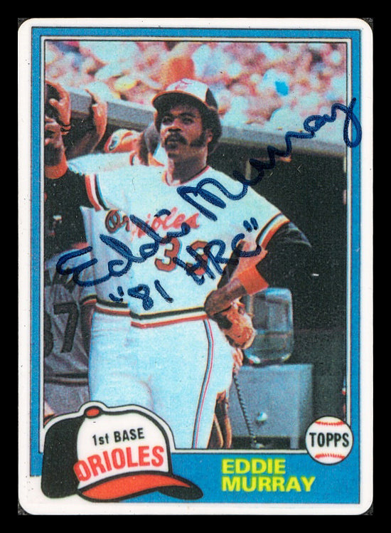 Eddie Murray Autographed Porcelain Baseball Card Set Baltimore Orioles "ROY 77, 81 HRC & 504 HR" With 3 Signed Cards #54/504 Signature Series #A14921