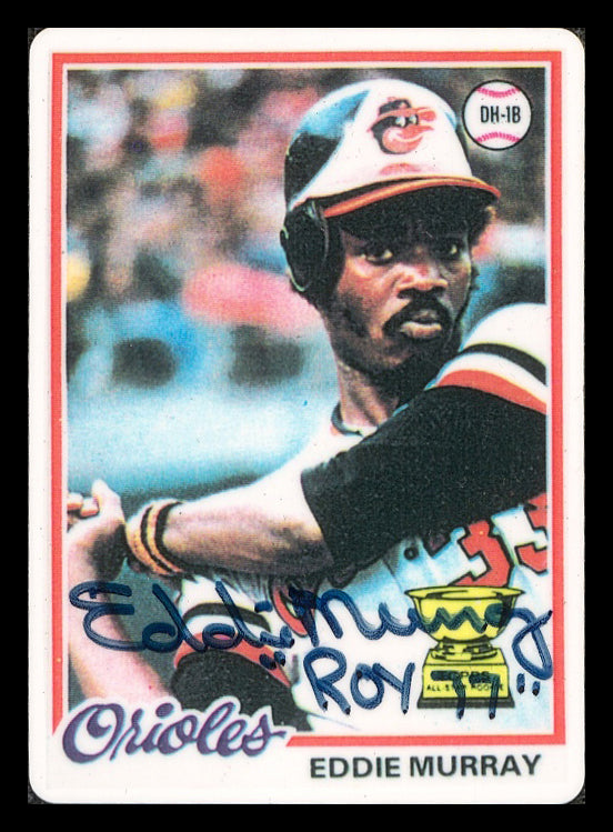 Eddie Murray Autographed Porcelain Baseball Card Set Baltimore Orioles "ROY 77, 81 HRC & 504 HR" With 3 Signed Cards #54/504 Signature Series #A14921