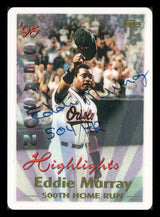 Eddie Murray Autographed Porcelain Baseball Card Set Baltimore Orioles "ROY 77, 81 HRC & 504 HR" With 3 Signed Cards #54/504 Signature Series #A14921