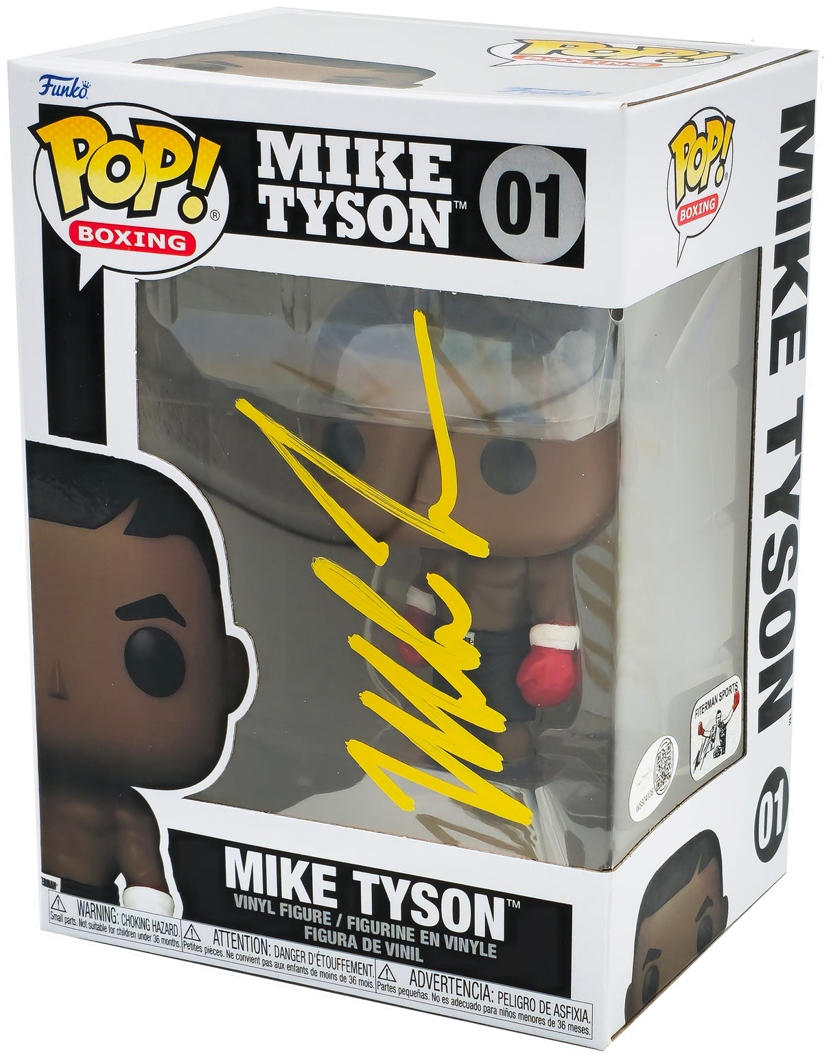 Mike Tyson Autographed Funko Pop Vinyl Figurine #01 JSA Stock #237078