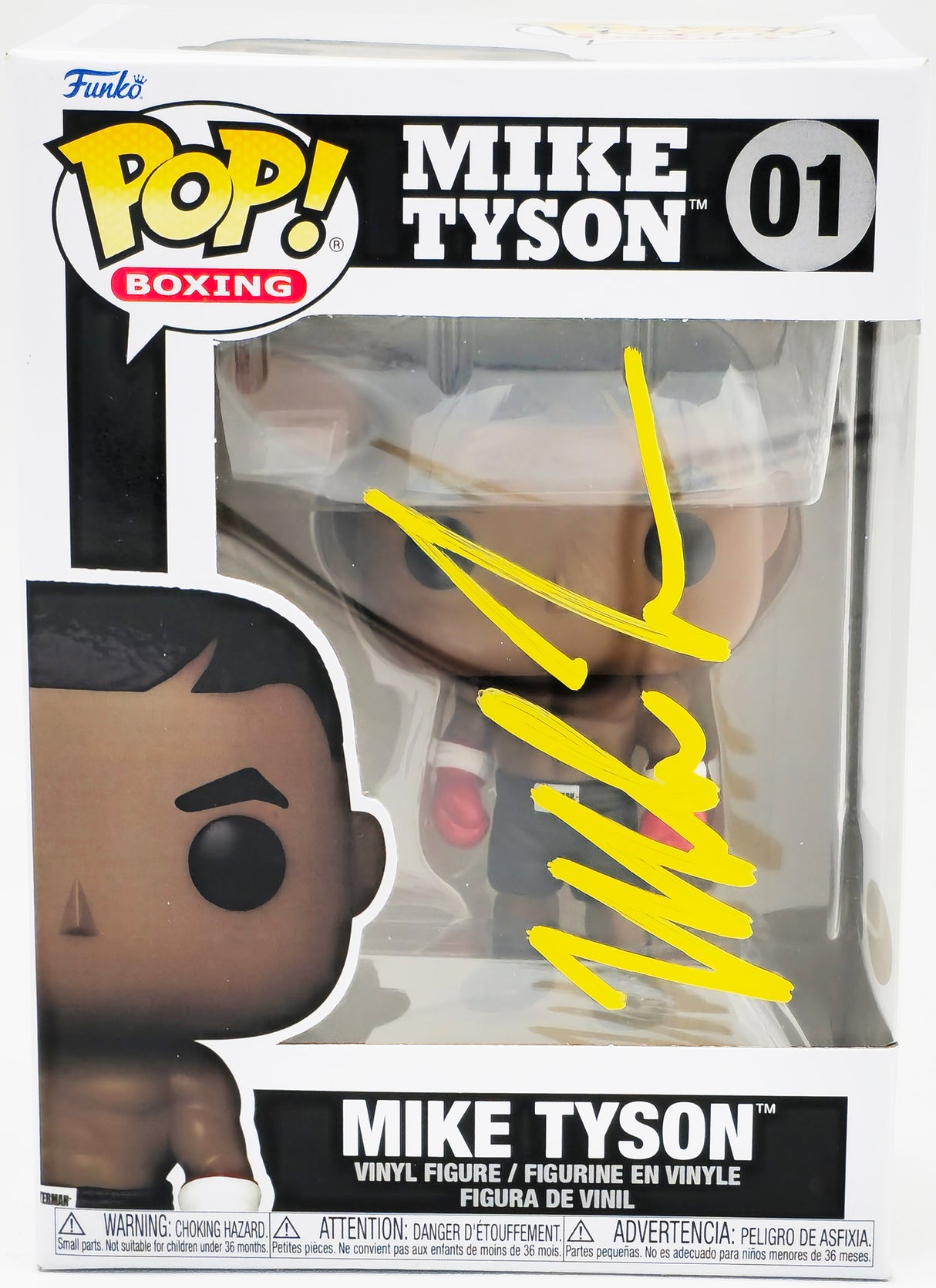 Mike Tyson Autographed Funko Pop Vinyl Figurine #01 JSA Stock #237078