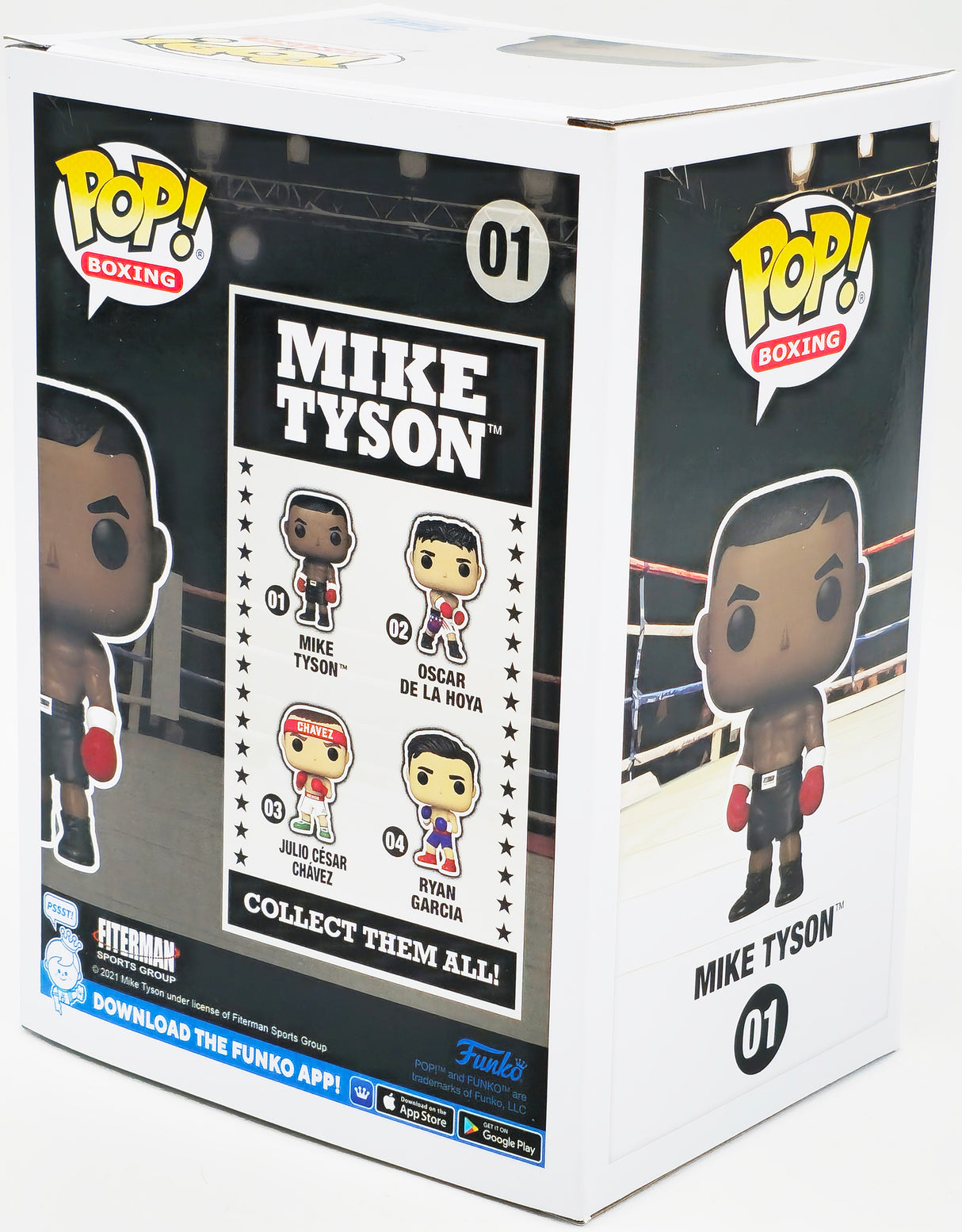 Mike Tyson Autographed Funko Pop Vinyl Figurine #01 Beckett BAS QR Stock #237080