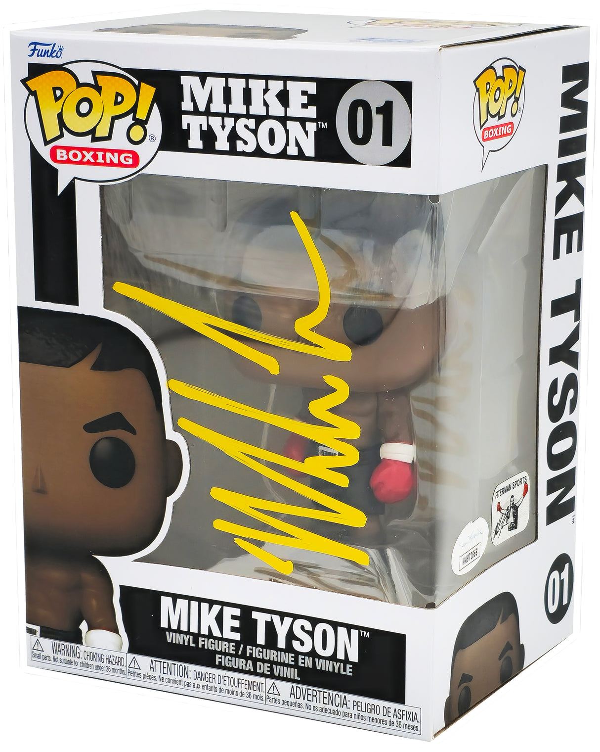 Mike Tyson Autographed Funko Pop Vinyl Figurine #01 JSA Stock #237079